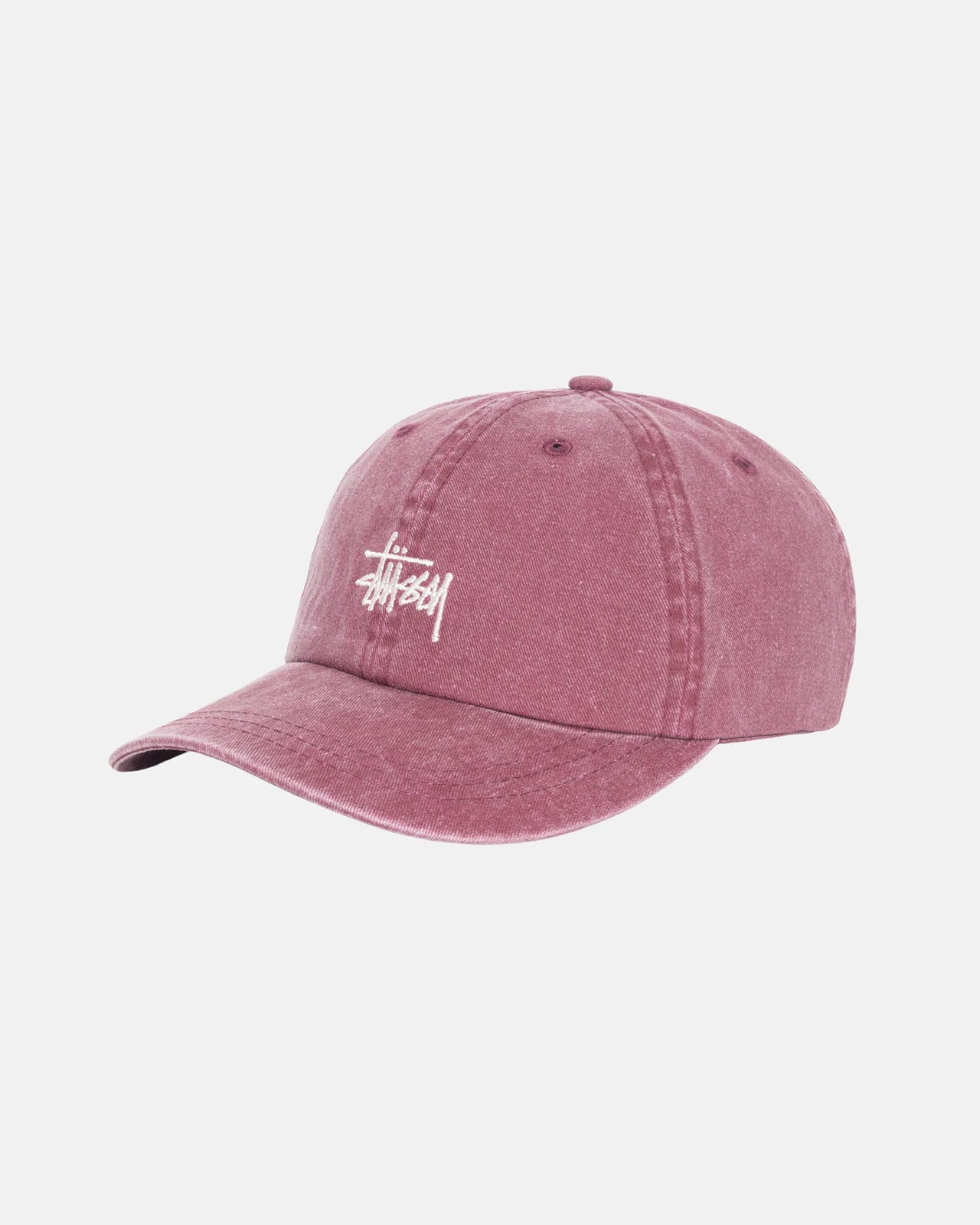 Washed Stock Low Pro Cap Burgundy