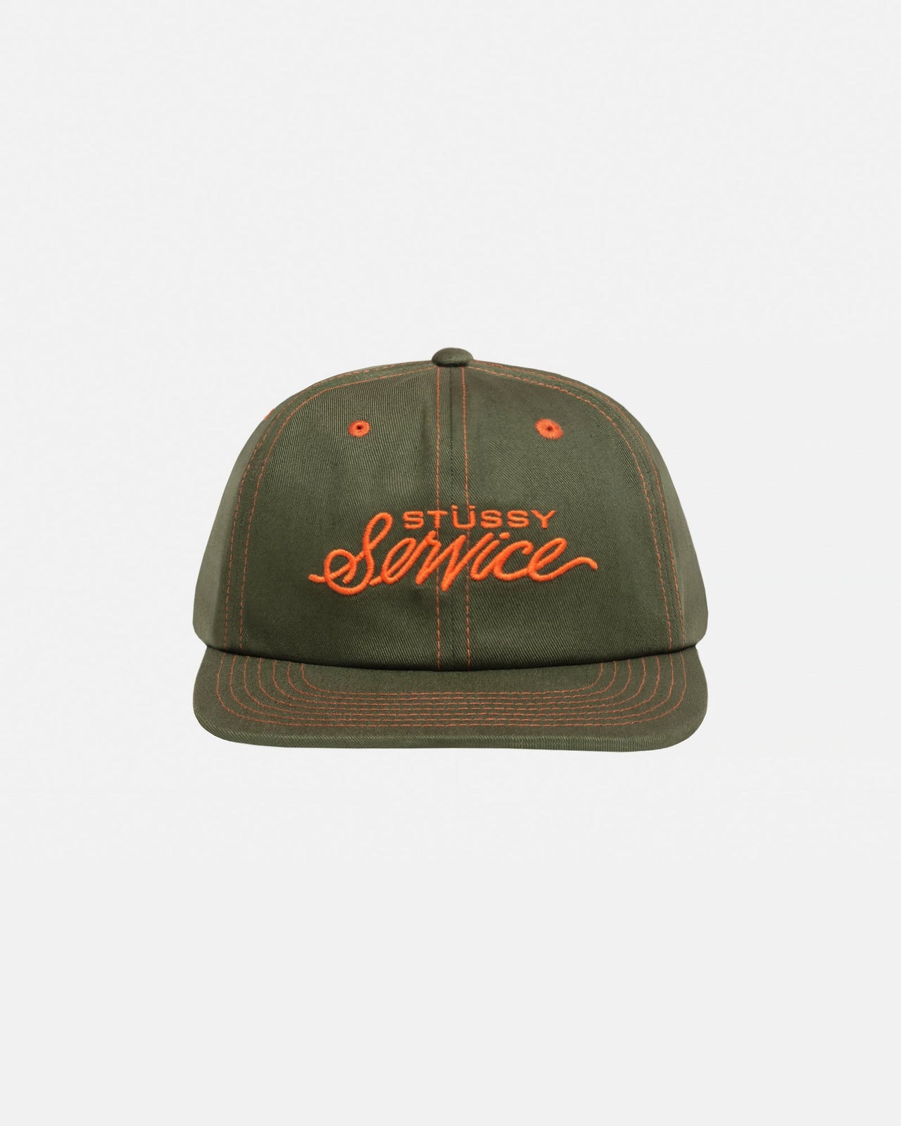 MD STUSSY SERVICE STRAPBACK DEEP OLIVE