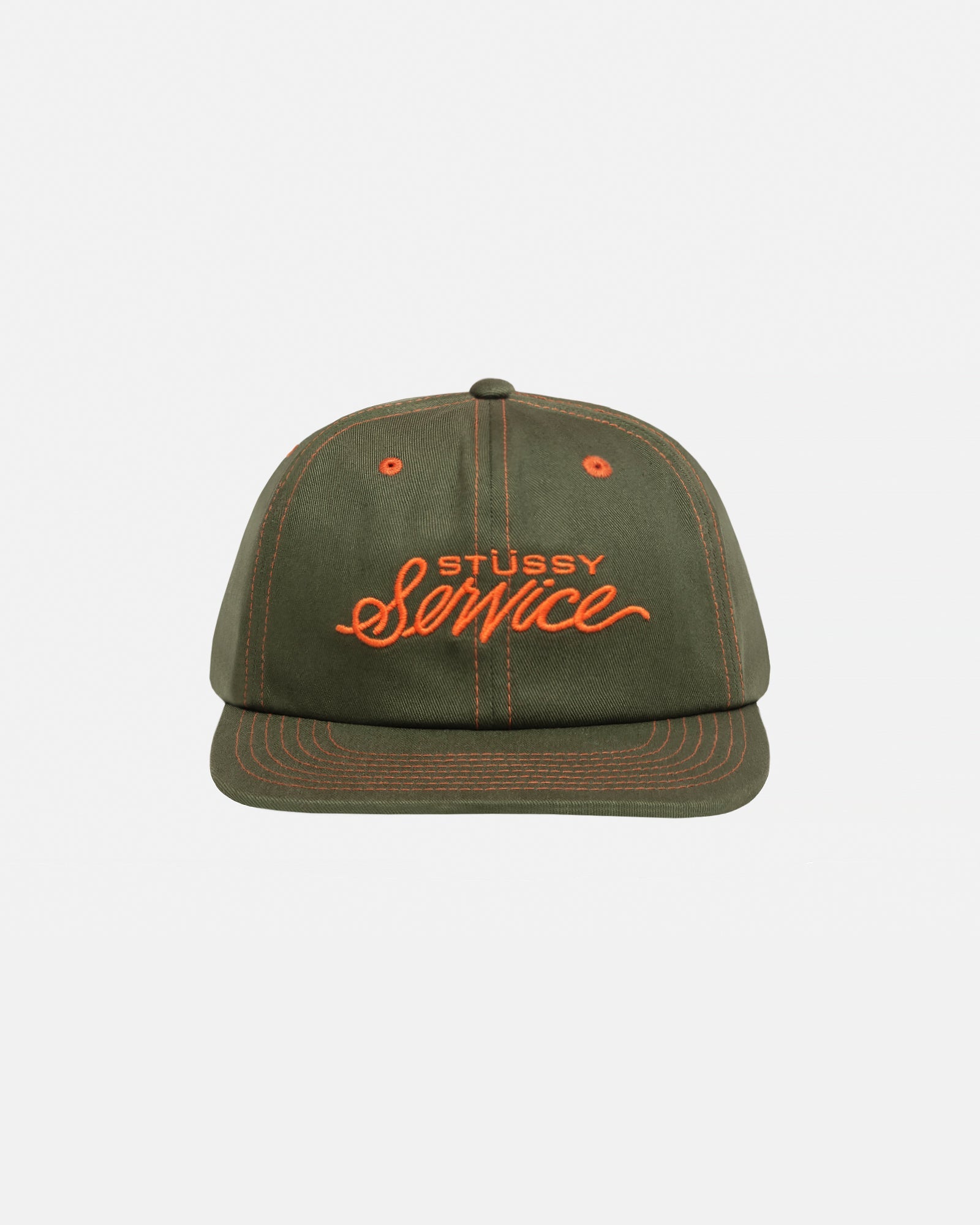 MD STUSSY SERVICE STRAPBACK DEEP OLIVE