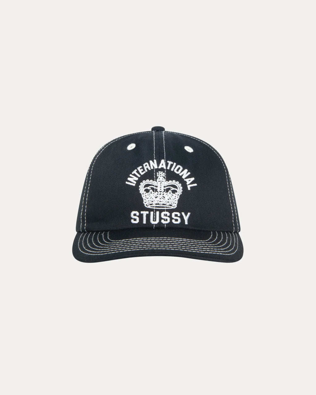 MD INT. CROWN STRAPBACK CAP BLACK