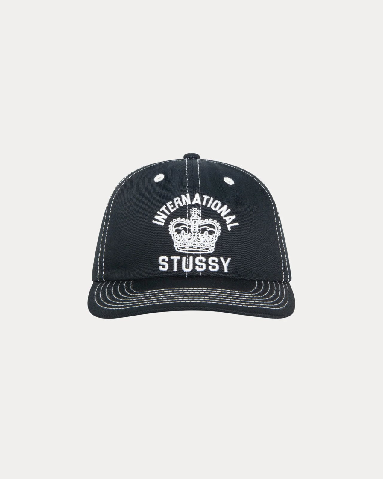 MD INT. CROWN STRAPBACK CAP BLACK