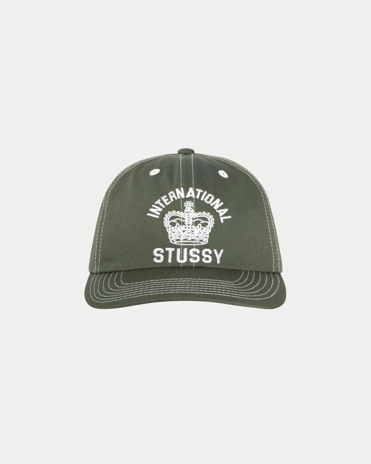 MD INT. CROWN STRAPBACK CAP DARK OLIVE