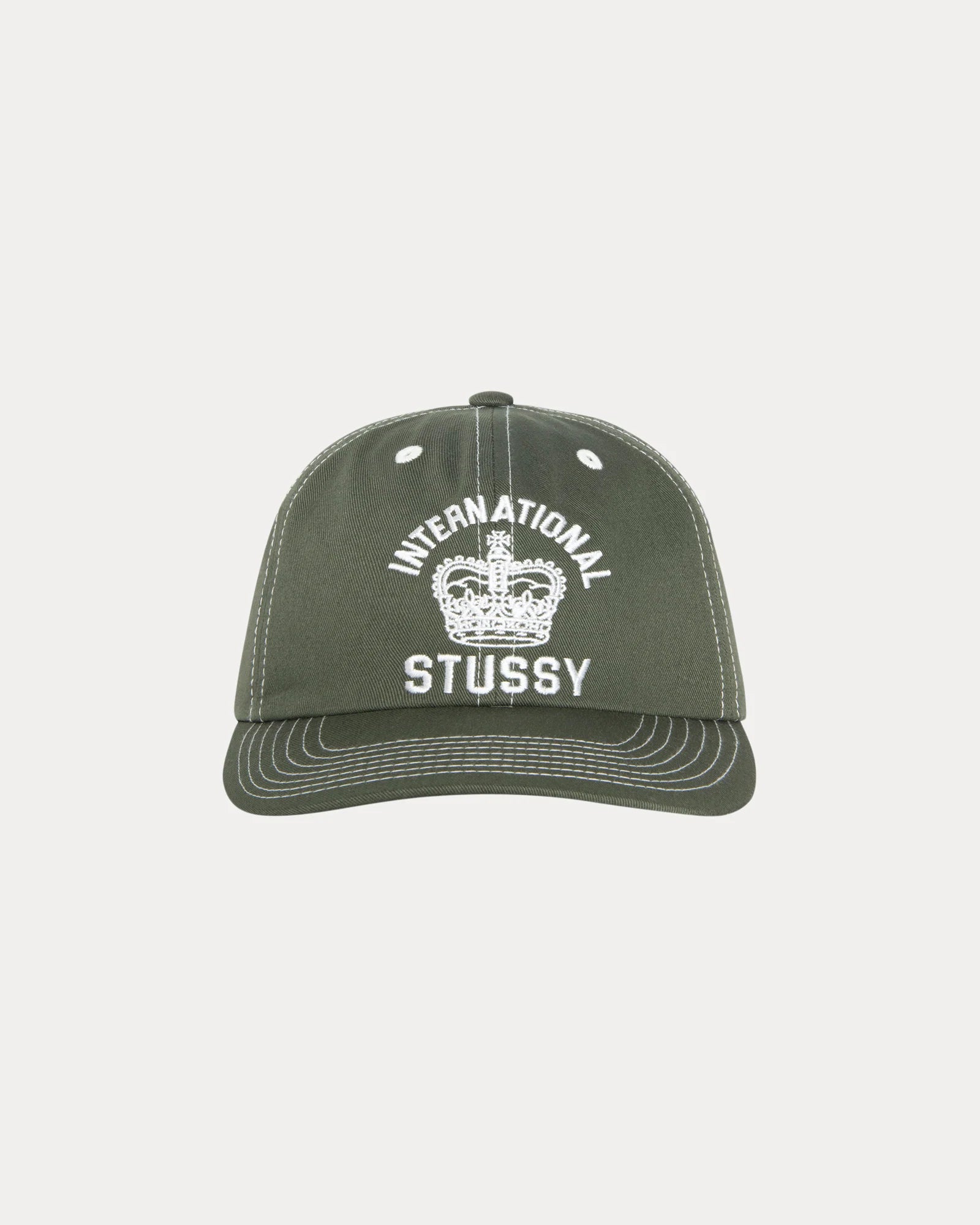 MD INT. CROWN STRAPBACK CAP DARK OLIVE