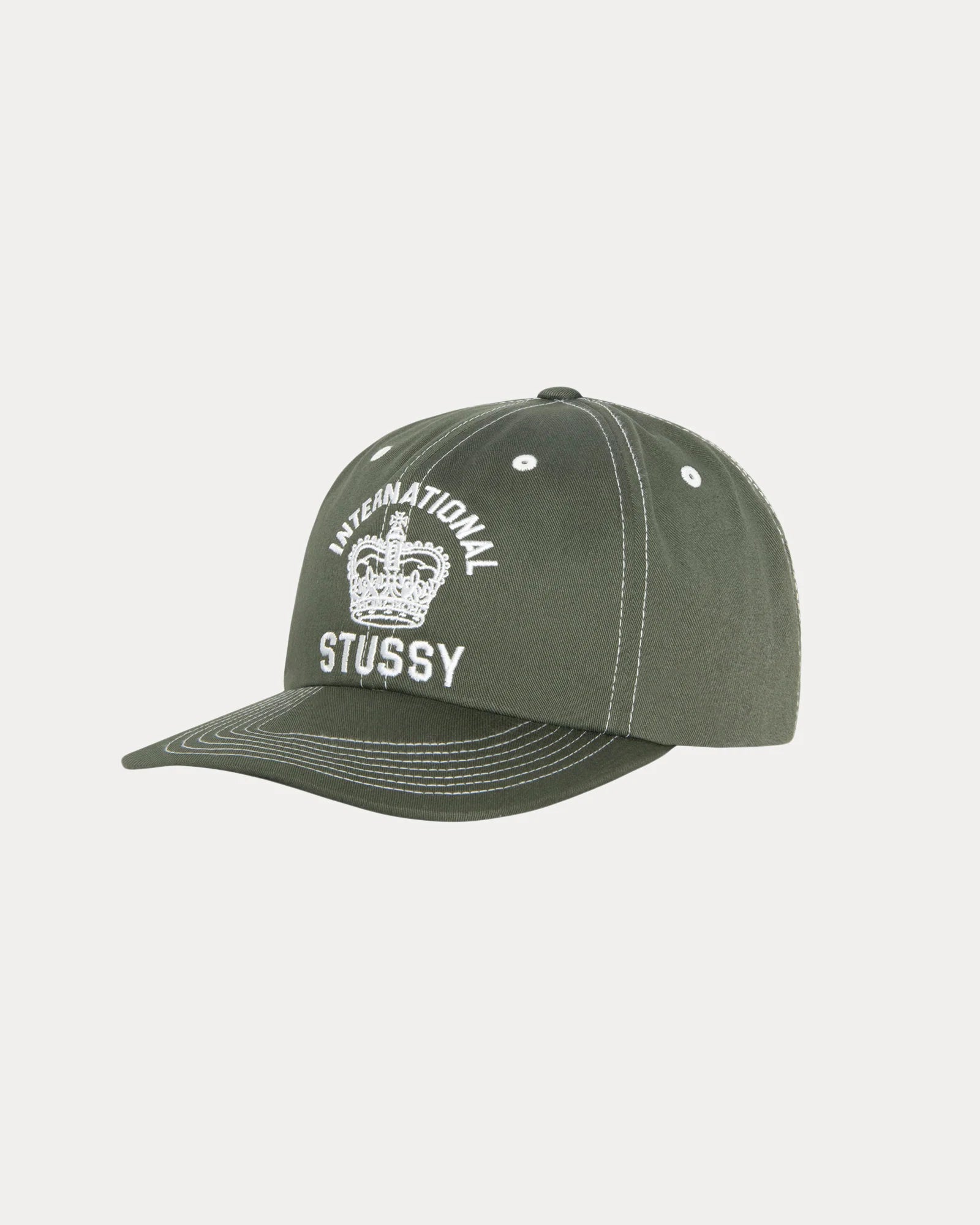MD INT. CROWN STRAPBACK CAP DARK OLIVE