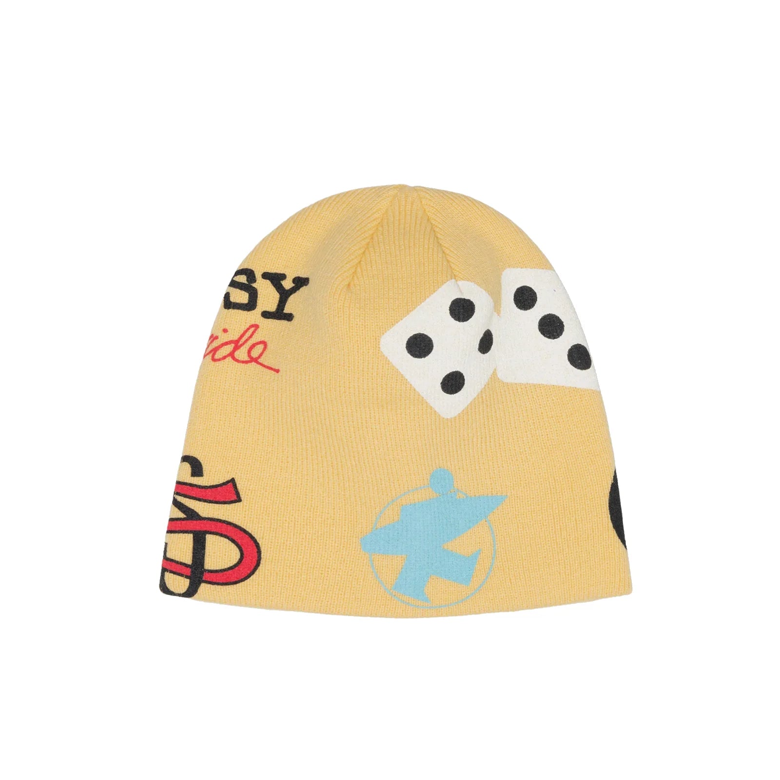 MIXED LOGO SKULLCAP PALE YELLOW