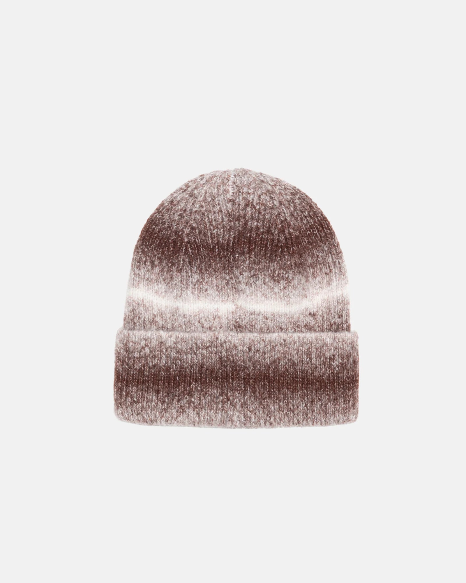 CUFF BASIC STRIPED BEANIE BROWN