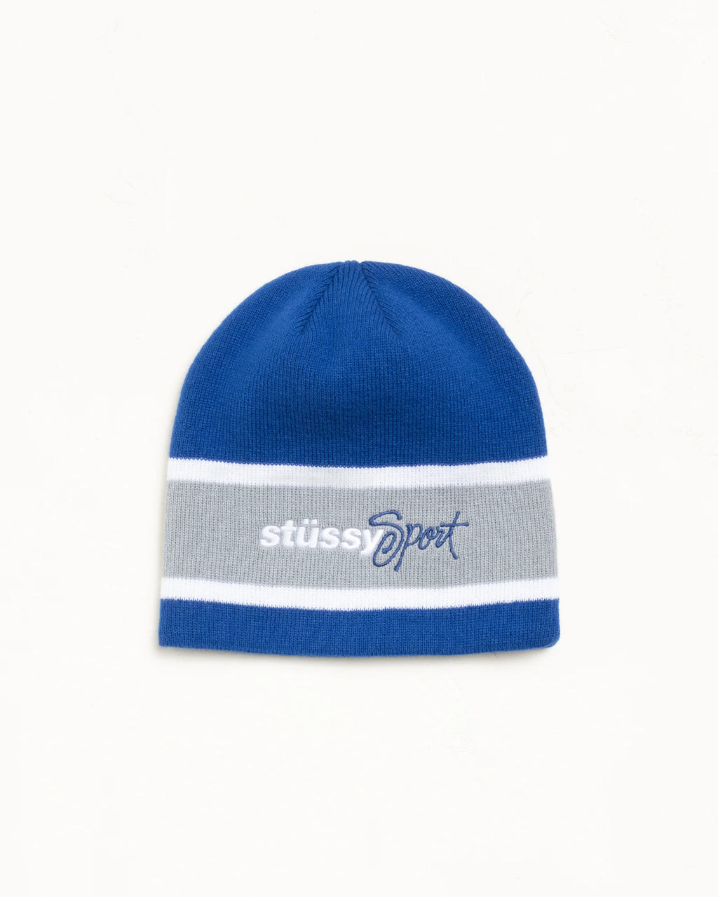STUSSY SPORT STRIPE SKULLCAP ROYAL