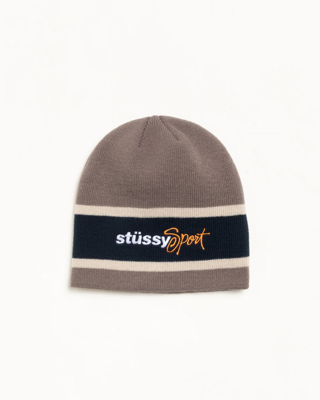 STUSSY SPORT STRIPE SKULLCAP SAND