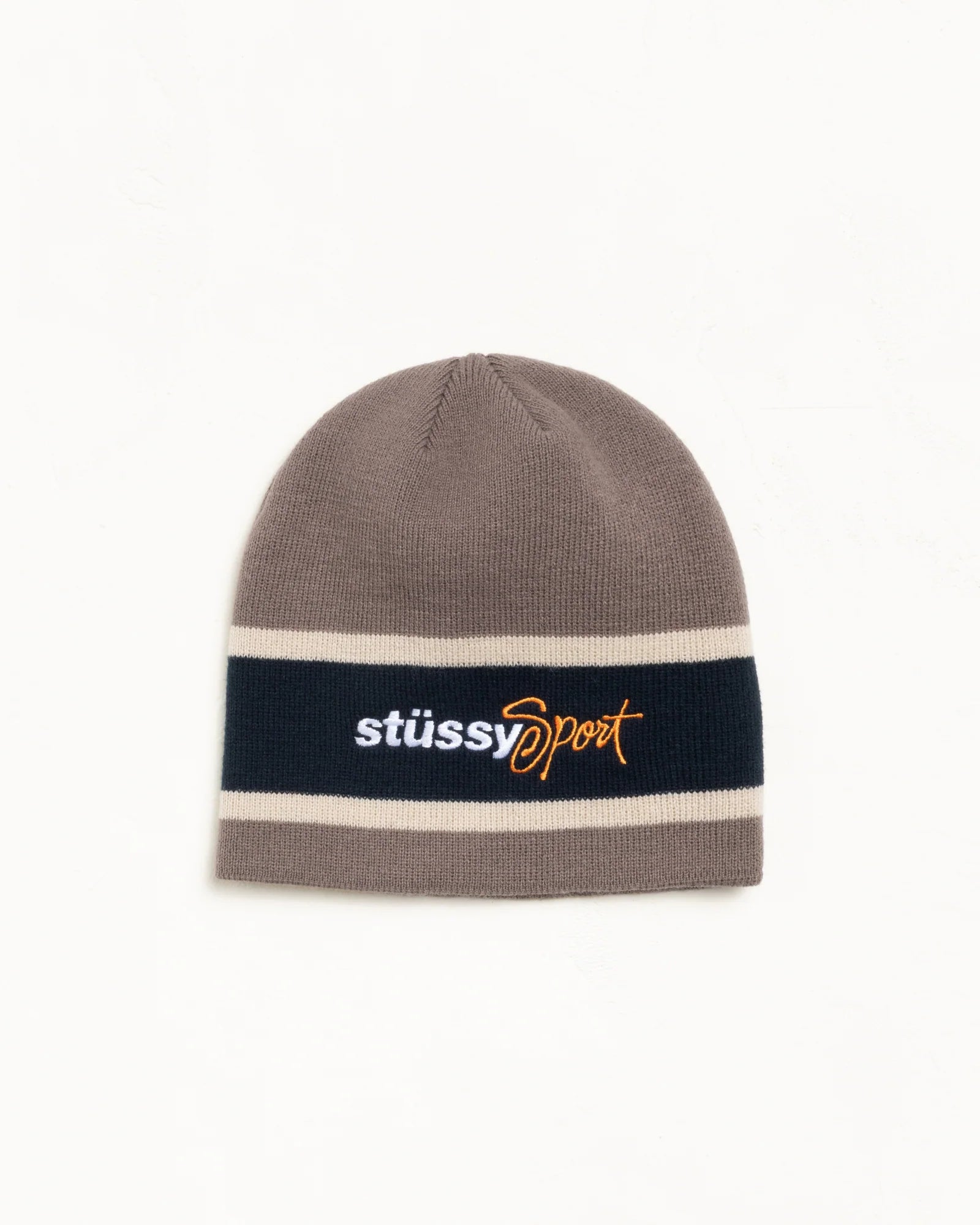 STUSSY SPORT STRIPE SKULLCAP SAND