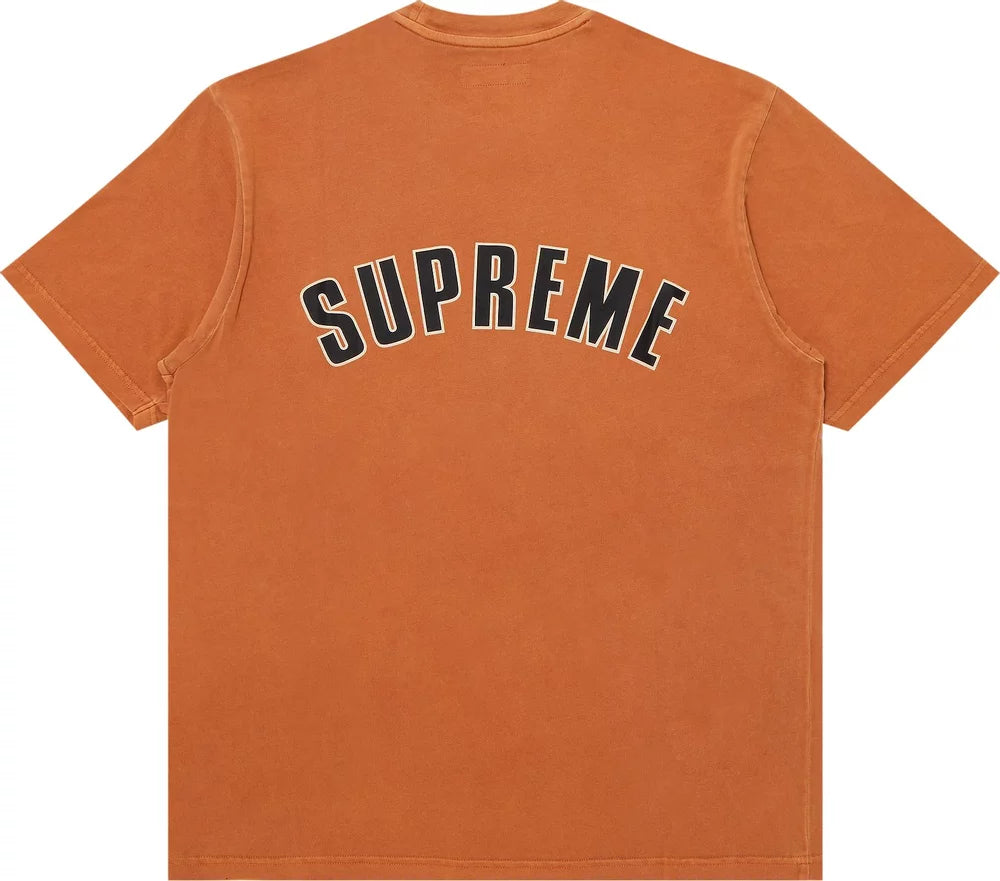 CRACKED ARC S/S TOP ORANGE