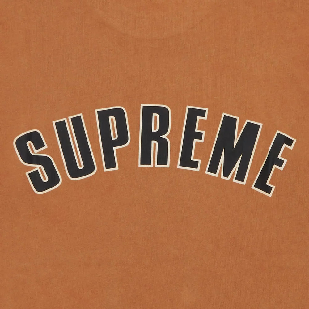 CRACKED ARC S/S TOP ORANGE