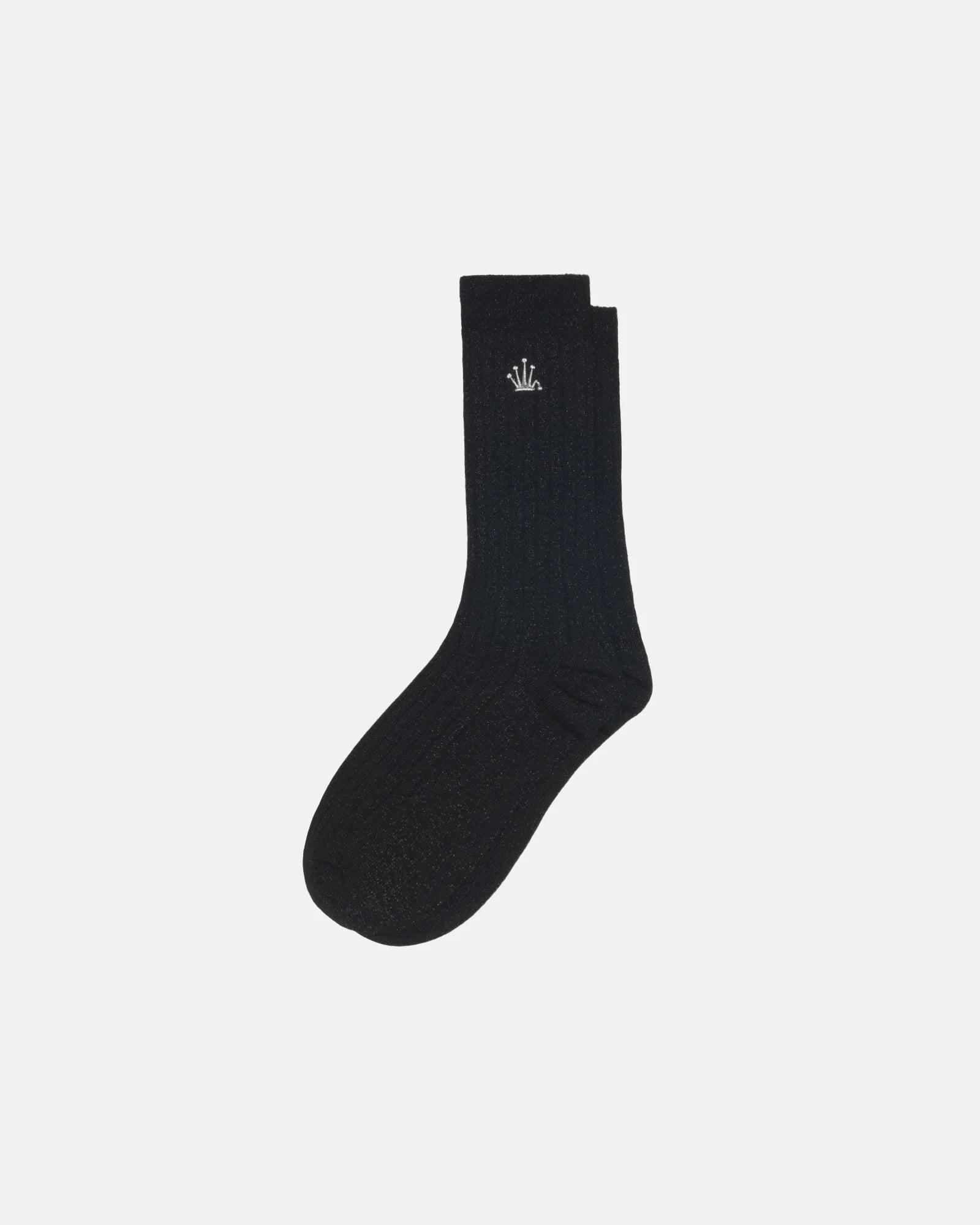 METALLIC CROWN DRESS SOCK METALLIC BLACK