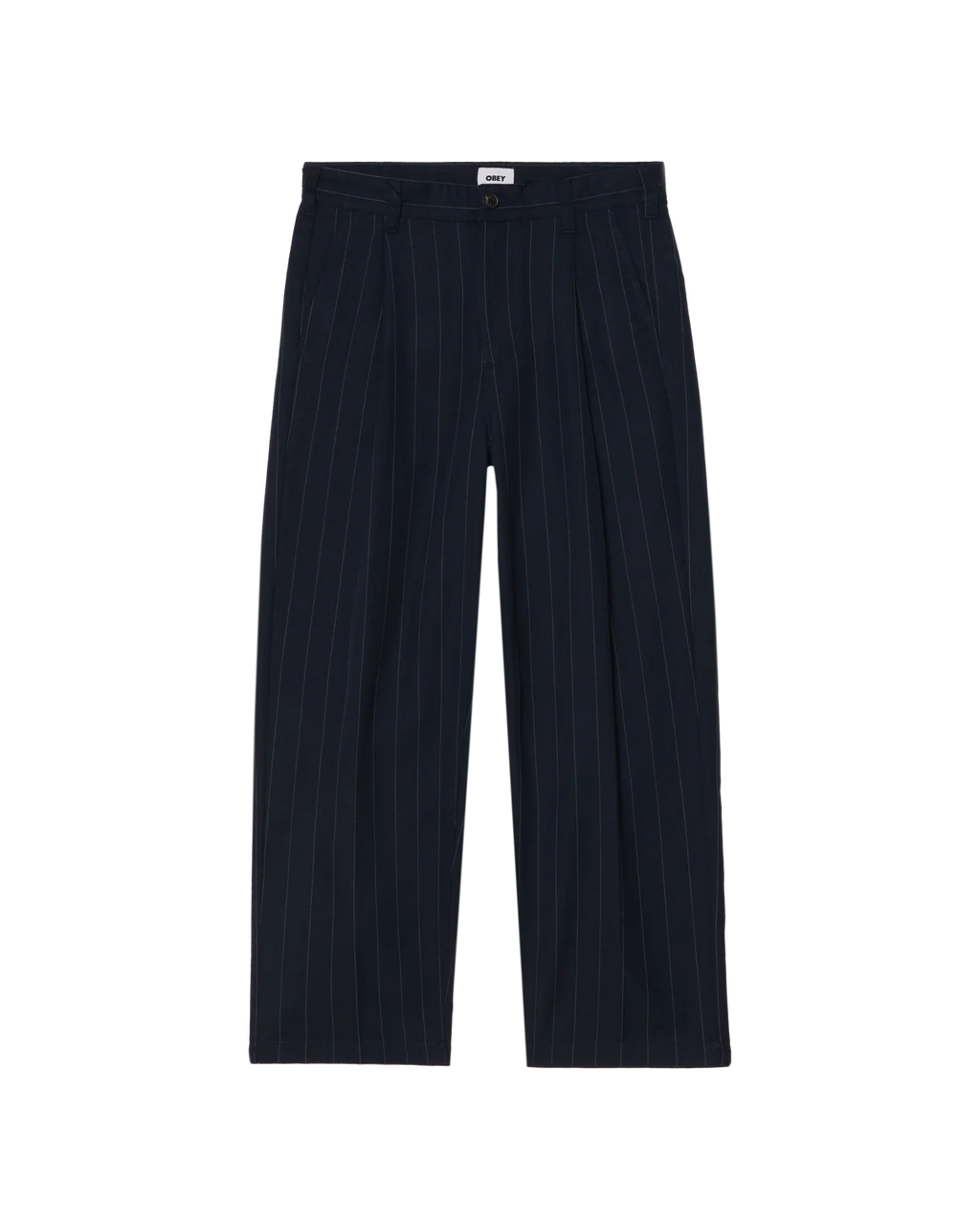 DEAN STRIPE PLEATED PANT MIDNIGHT NAVY MULTI