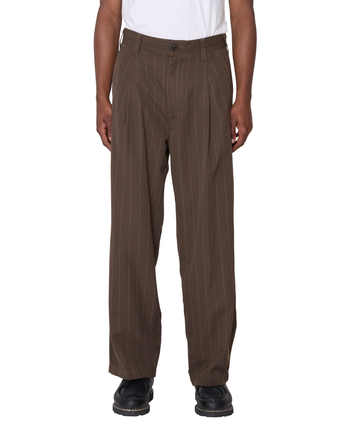 DEAN STRIPE PLEATED PANT WREN MULTI