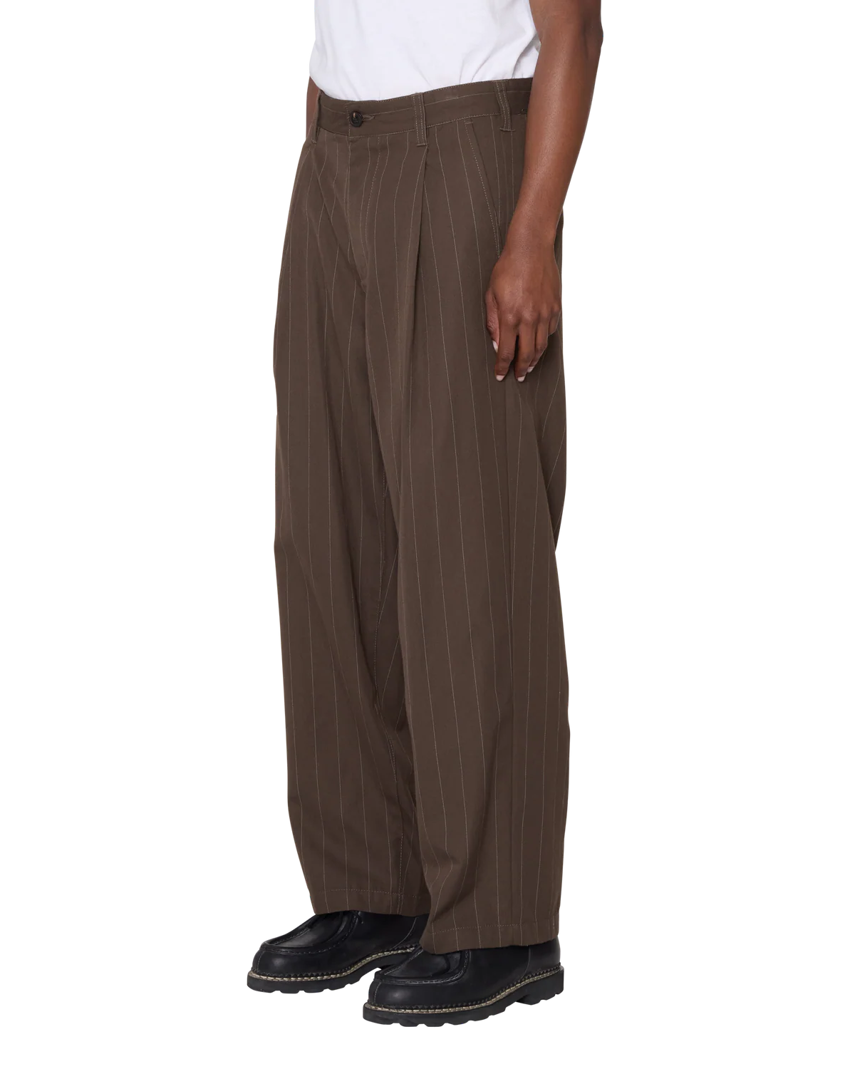 DEAN STRIPE PLEATED PANT WREN MULTI