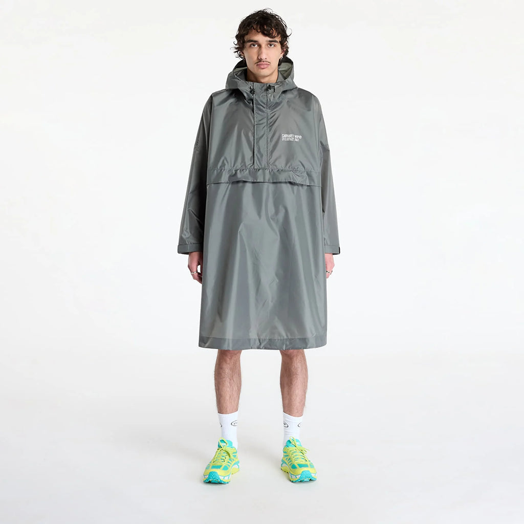Tour Packable Rain Poncho Smoke green