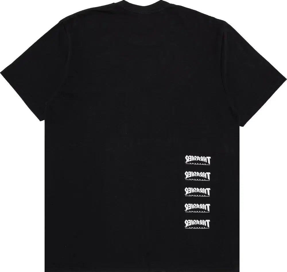 Supreme x Thrasher x Neckface Back Tail tee black