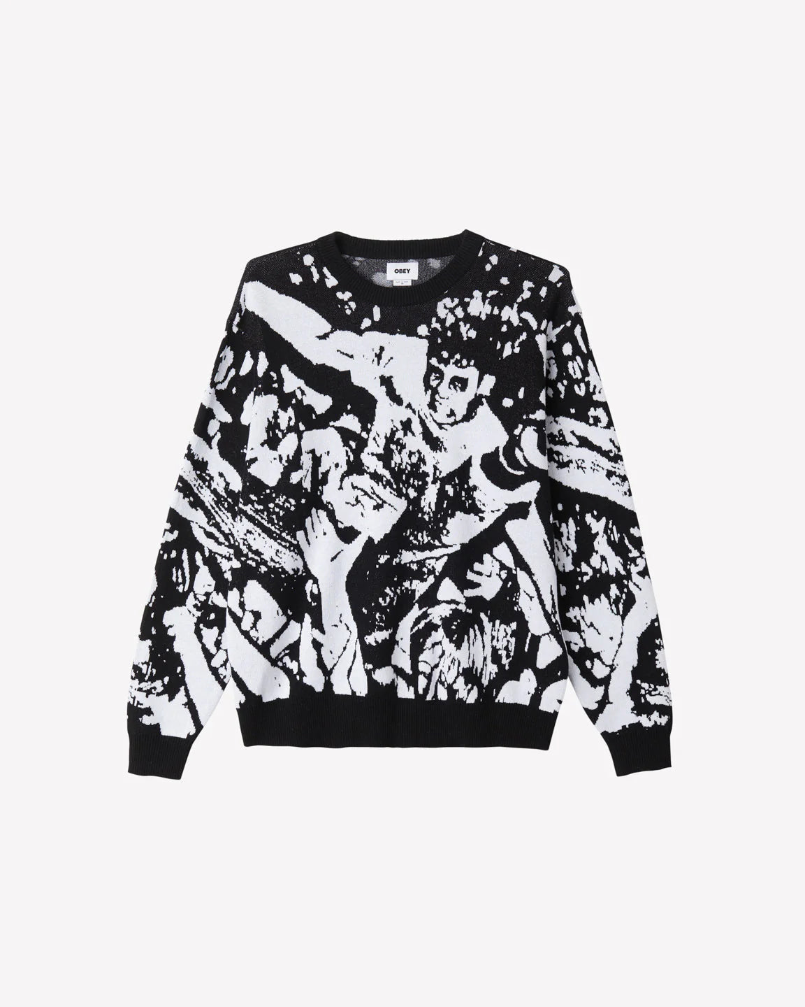 CROWD SURFING SWEATER BLACK MULTI