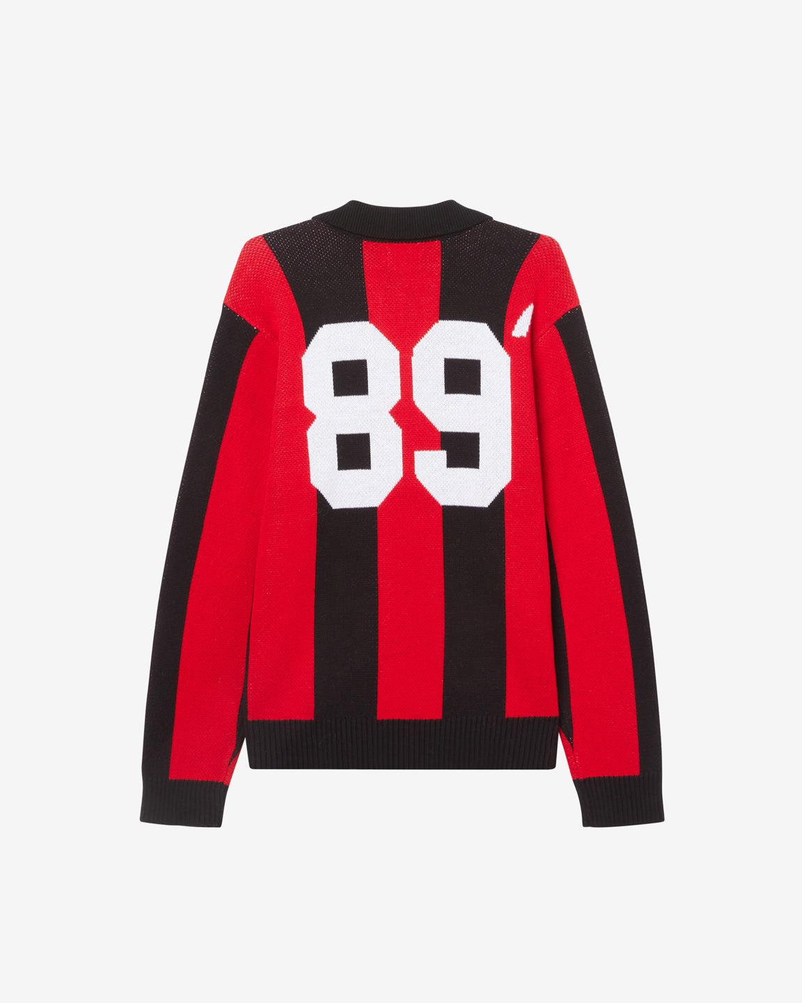 SOCCER JERSEY SWEATER RED MULTI