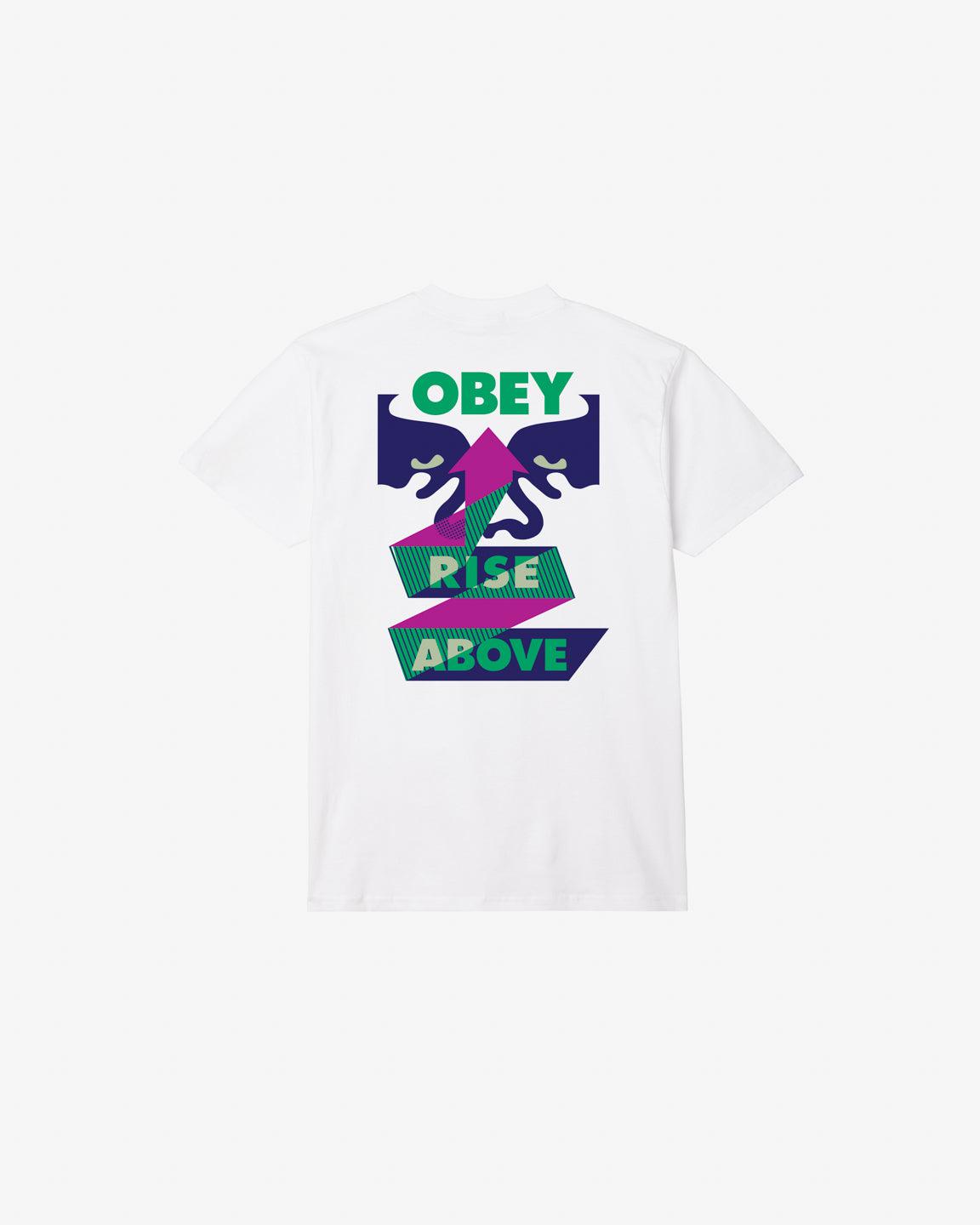 OBEY RISE ABOVE RIBBON  WHITE