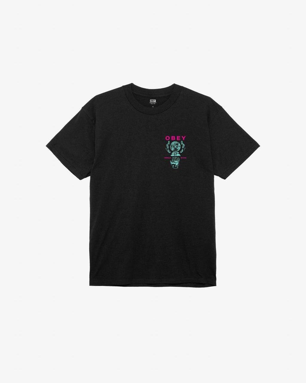 OBEY HELPING HAND BLACK T-SHIRT