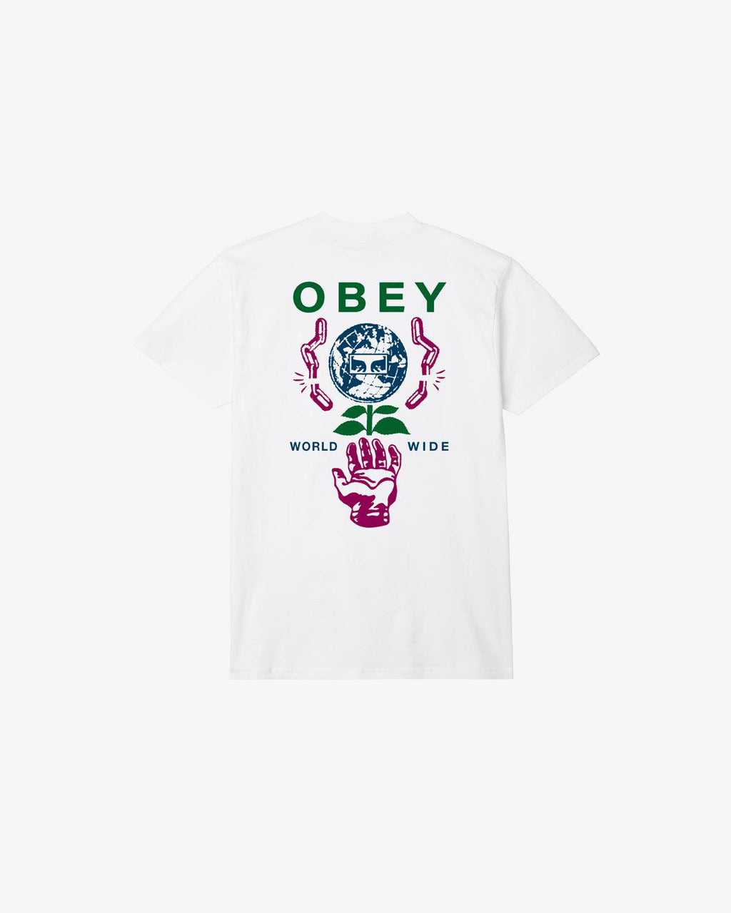 OBEY HELPING HAND WHITE T-SHIRT