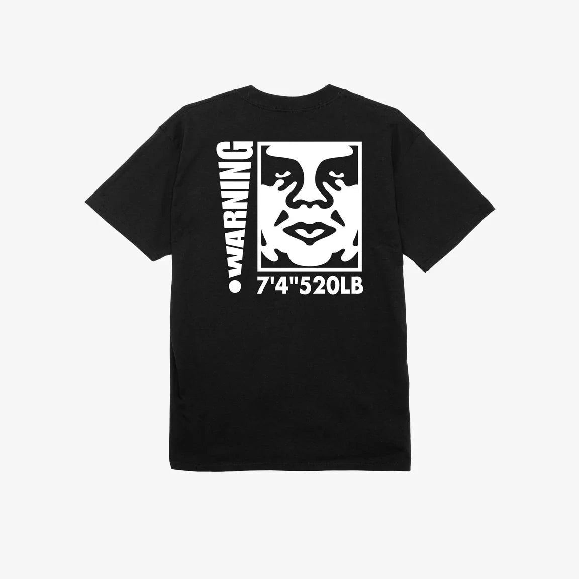 OBEY WARNING BLACK TEE