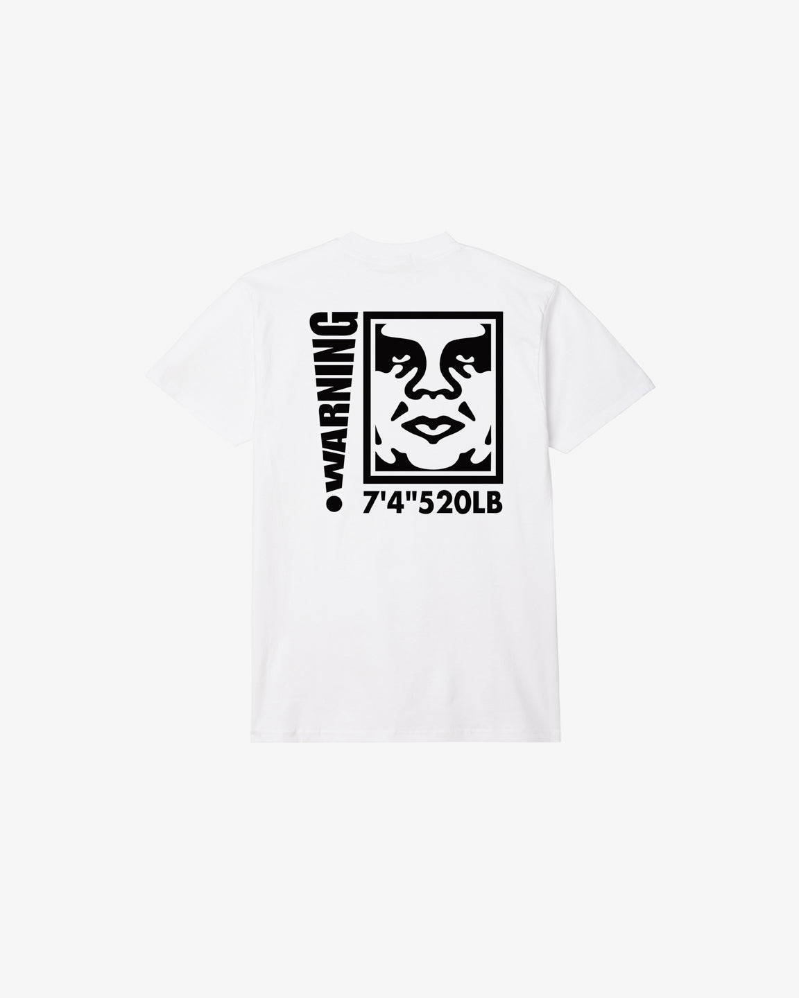 OBEY WARNING WHITE TEE