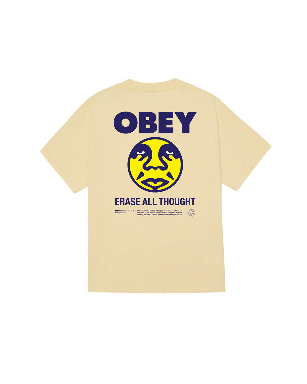 OBEY ERASE ALL THOUGHT PALE YELLOW