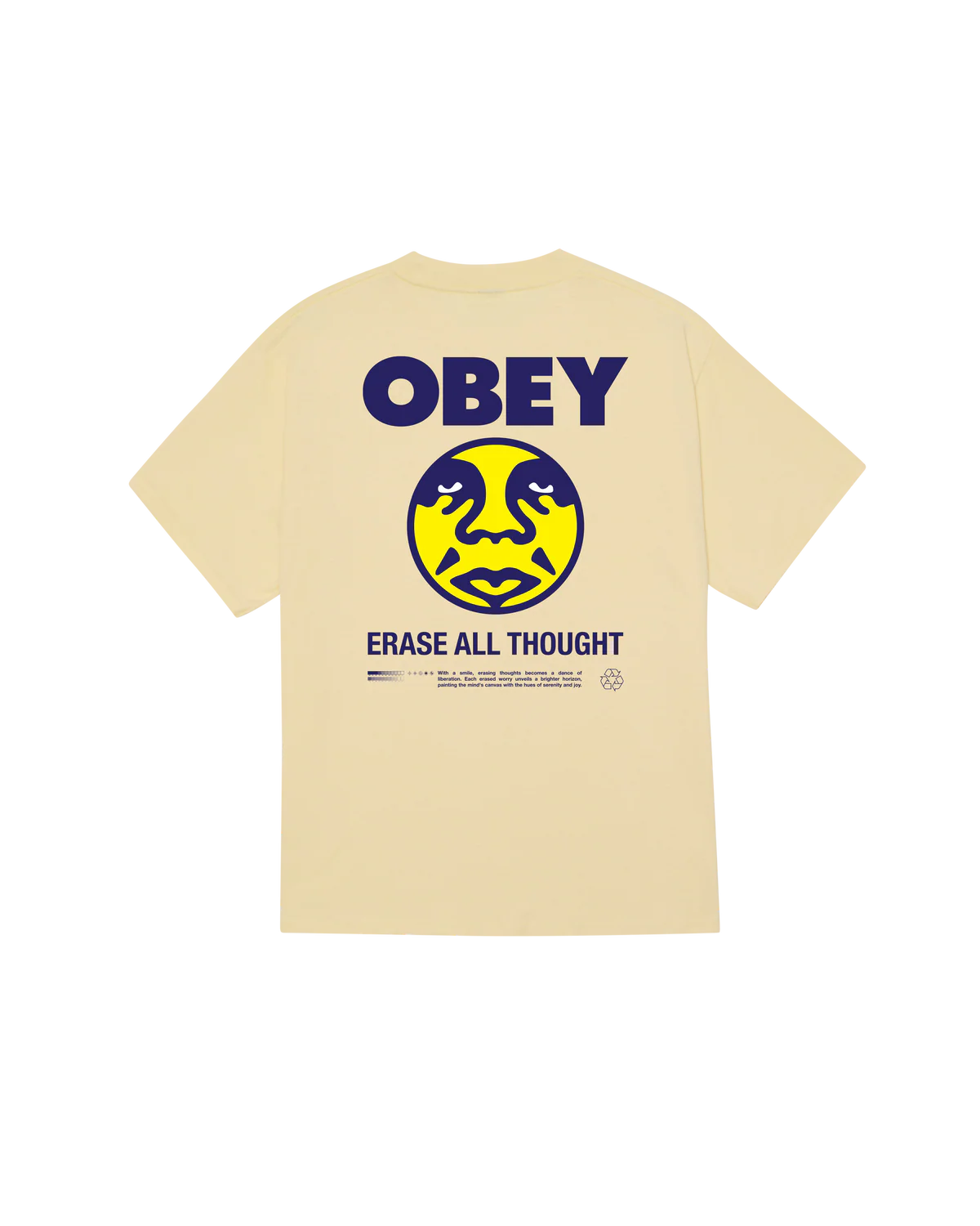 OBEY ERASE ALL THOUGHT PALE YELLOW