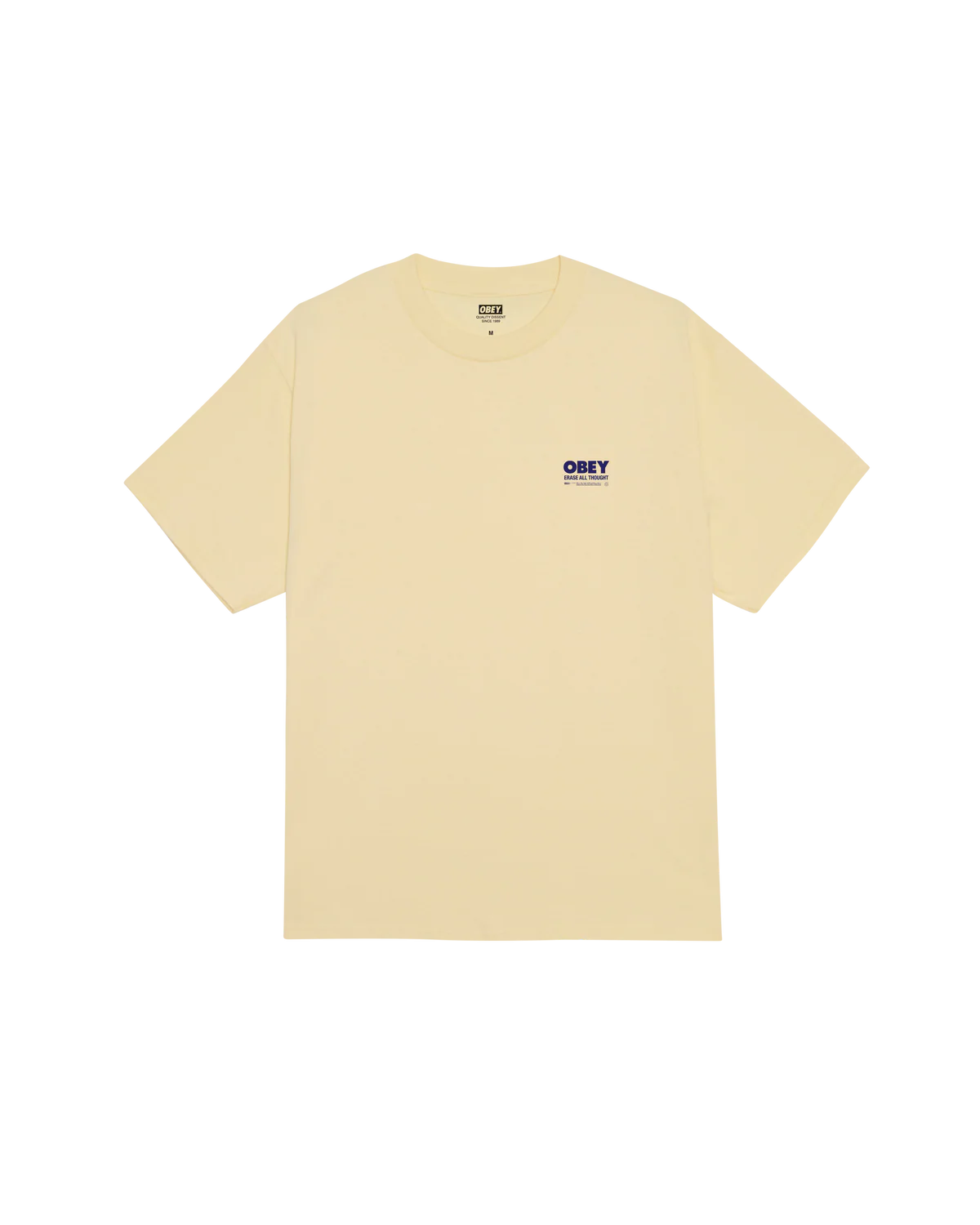 OBEY ERASE ALL THOUGHT PALE YELLOW