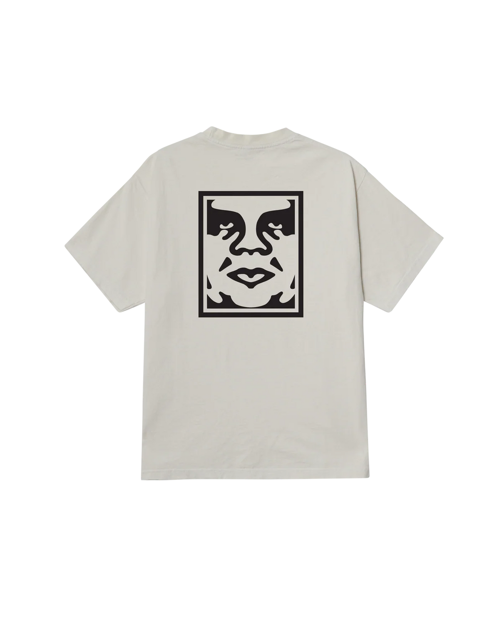 OBEY BOLD ICON FACE PIGMENT T-SHIRT CHALK