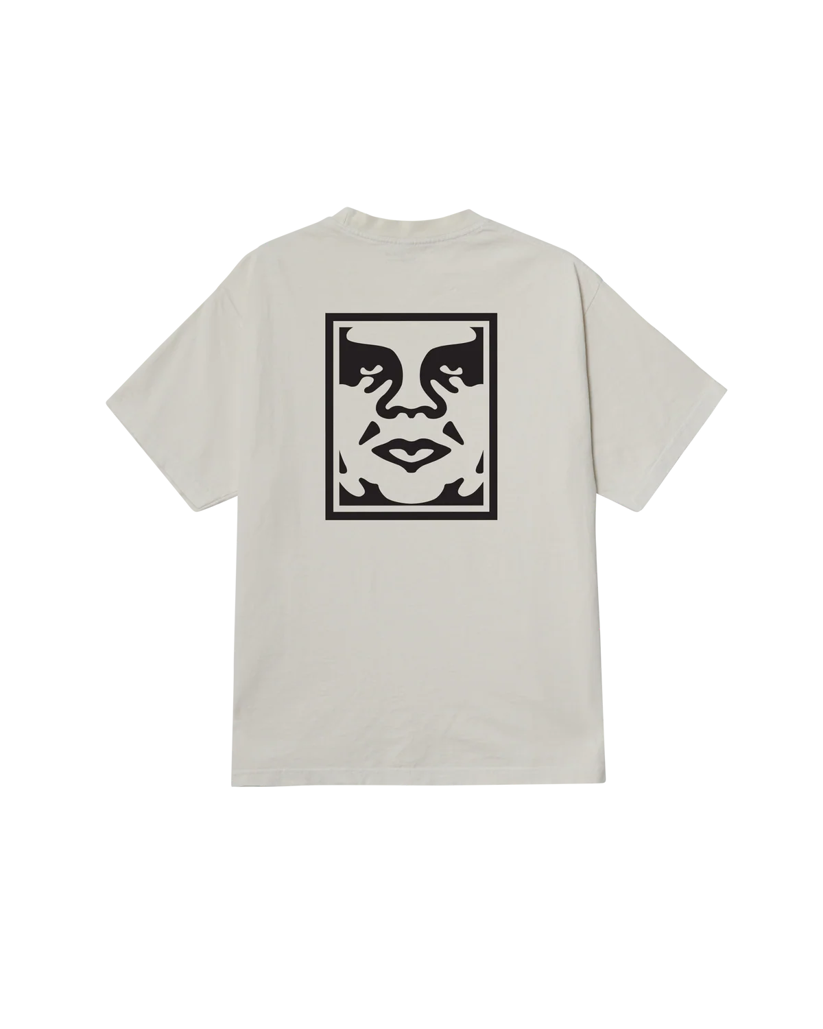 OBEY BOLD ICON FACE PIGMENT T-SHIRT CHALK