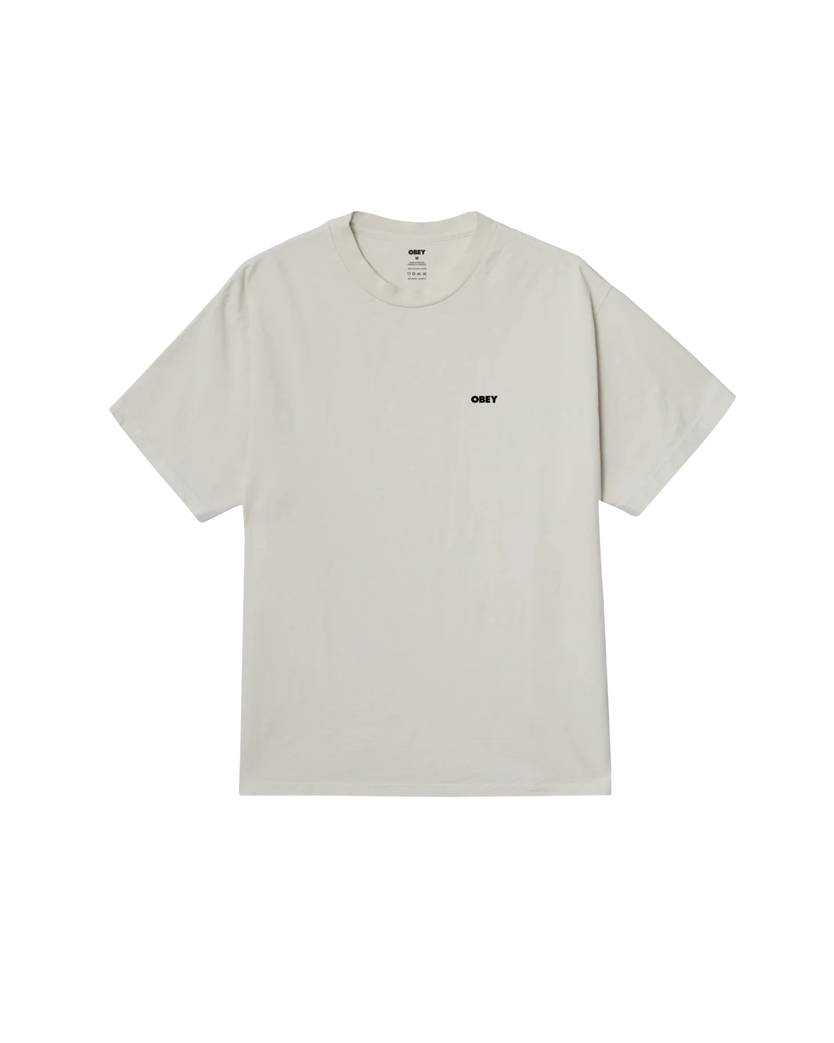 OBEY BOLD ICON FACE PIGMENT T-SHIRT CHALK