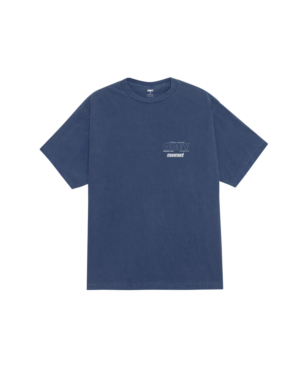 PERSISTENT MOVEMENT PIGMENT T-SHIRT DARK DENIM