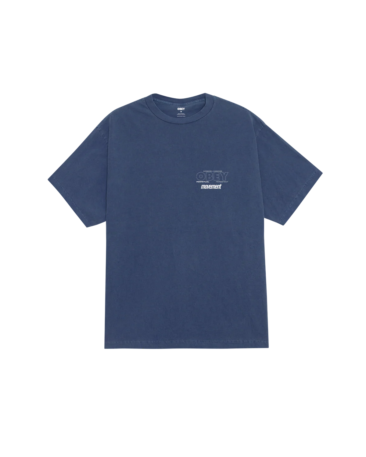 PERSISTENT MOVEMENT PIGMENT T-SHIRT DARK DENIM