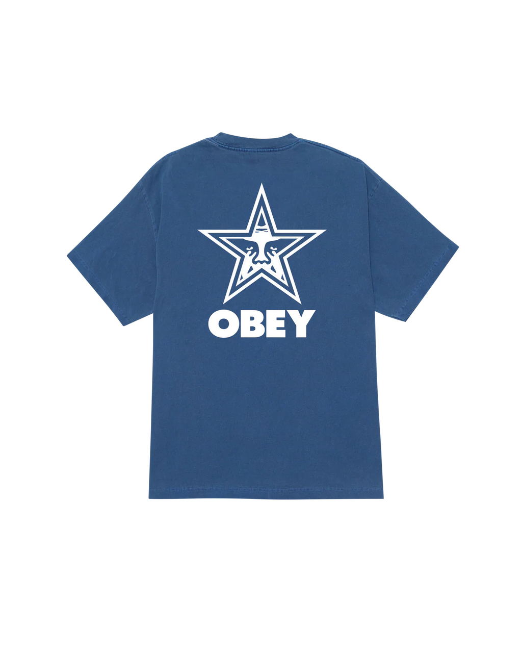 OBEY BOLD STAR PIGMENT T-SHIRT DARK DENIM