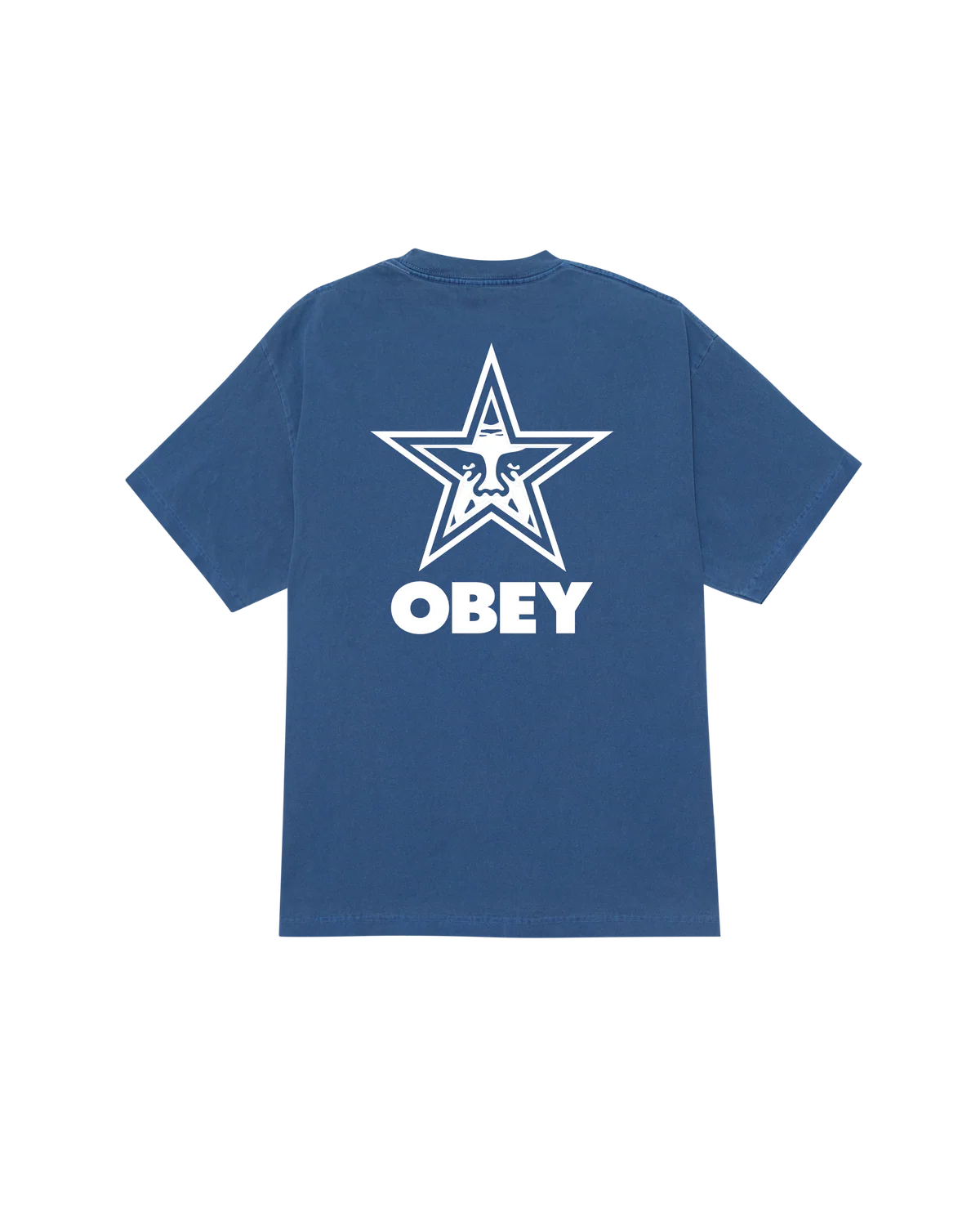 OBEY BOLD STAR PIGMENT T-SHIRT DARK DENIM