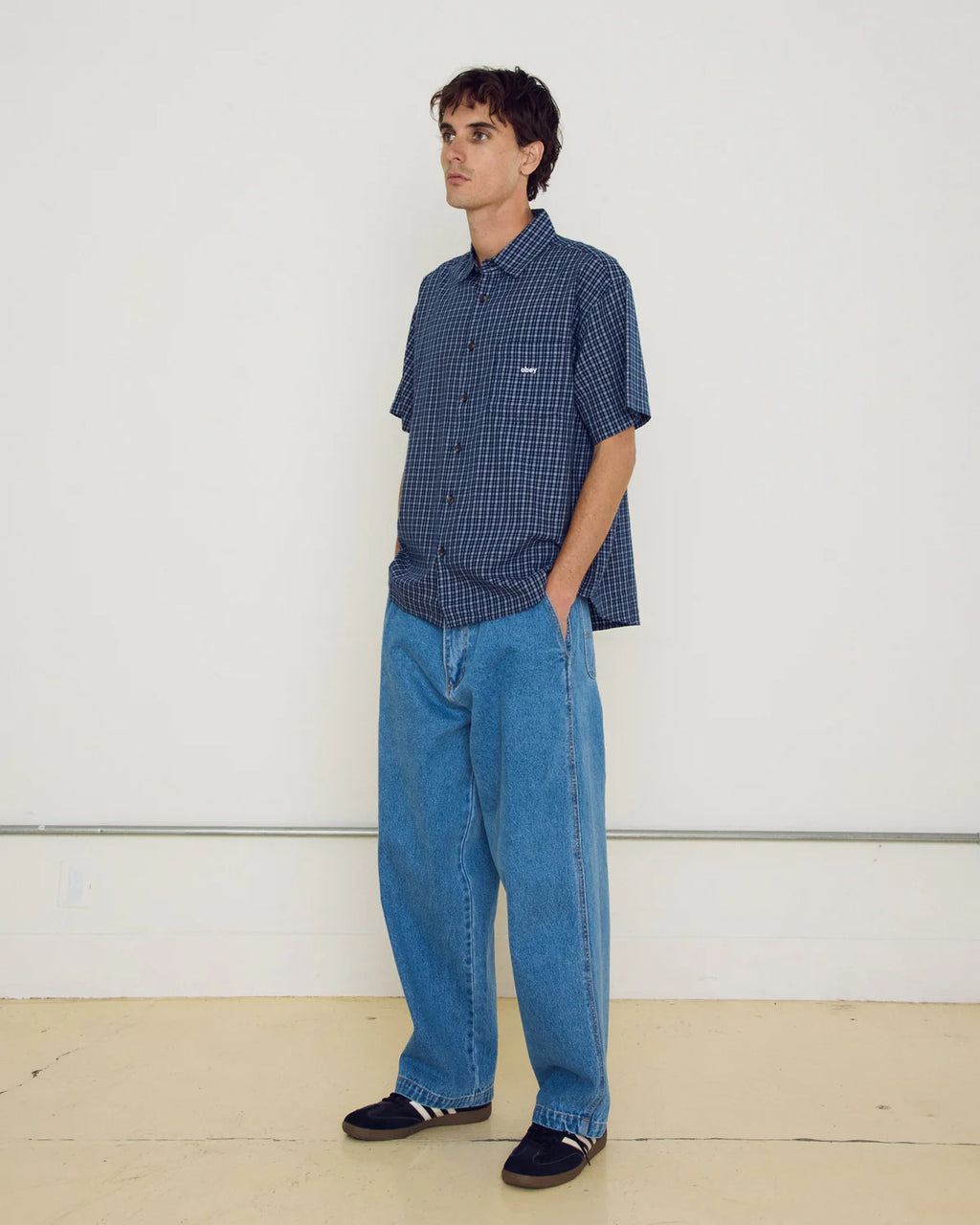 BIGWIG IAN WOVEN NAVY
