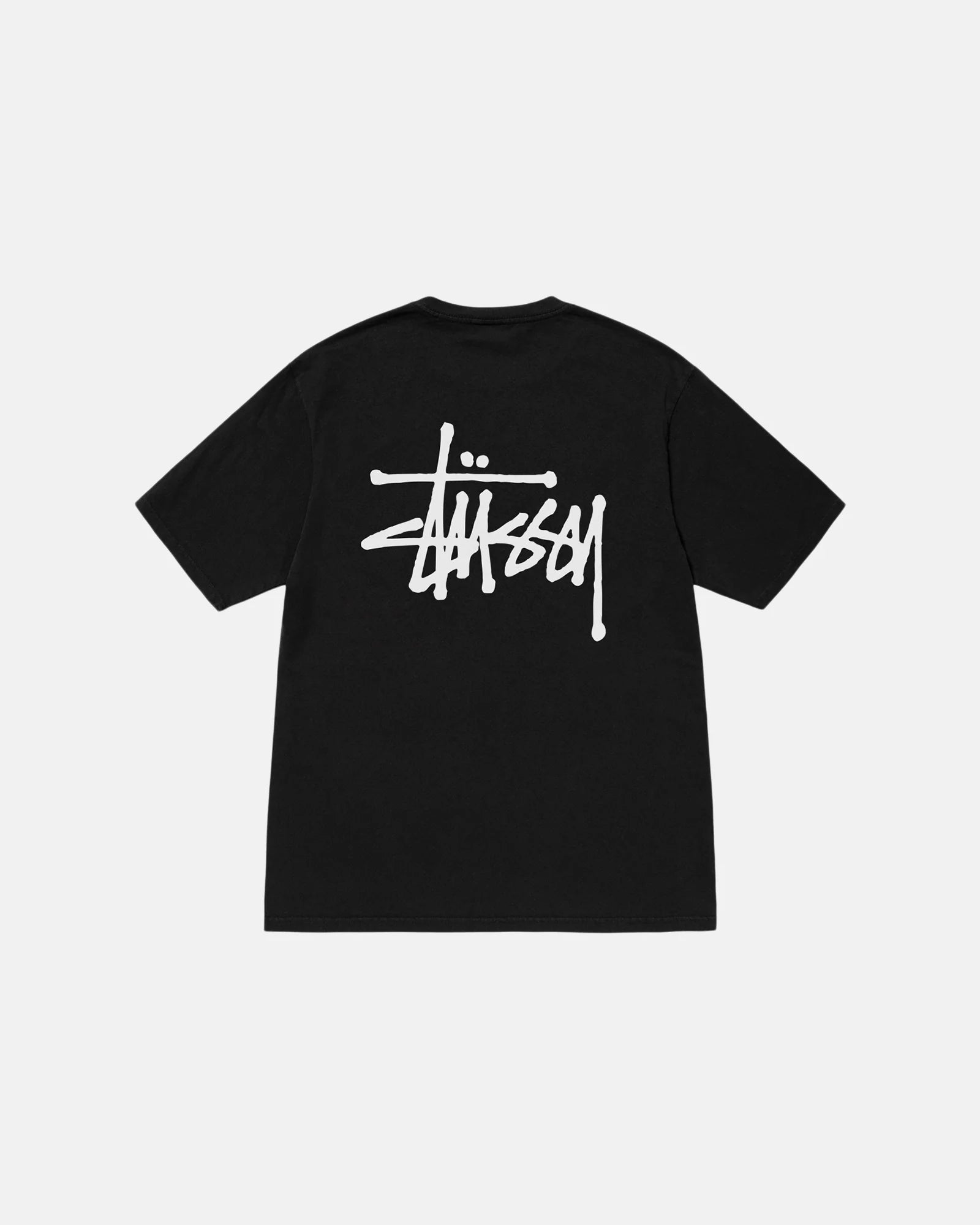 BASIC STUSSY PIG. DYED TEE BLACK