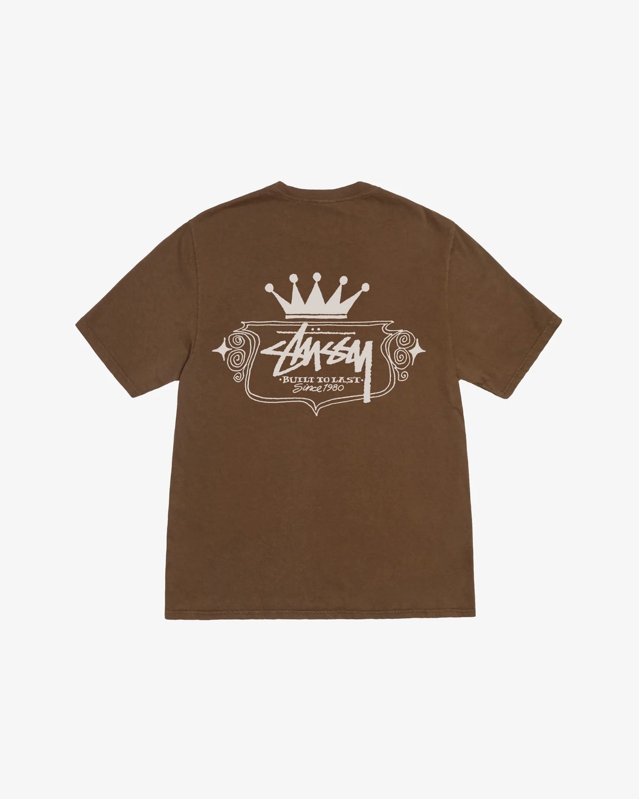 BUILT TO LAST PIG. DYED TEE BROWN