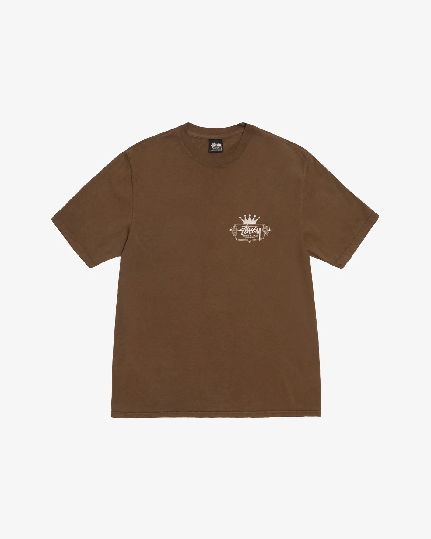 BUILT TO LAST PIG. DYED TEE BROWN