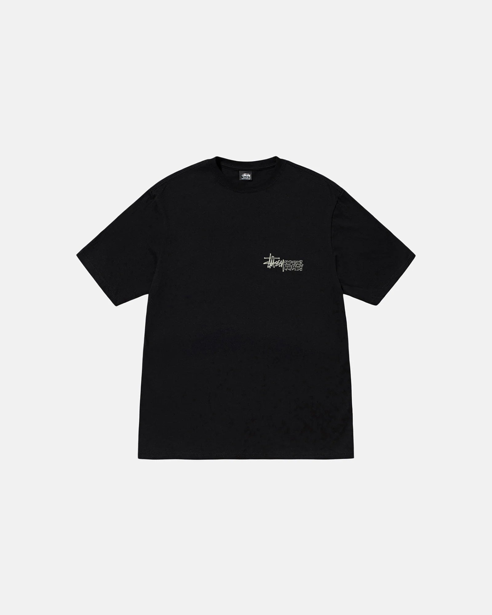 SUPERIOR QUALITY PIG. DYED TEE BLACK