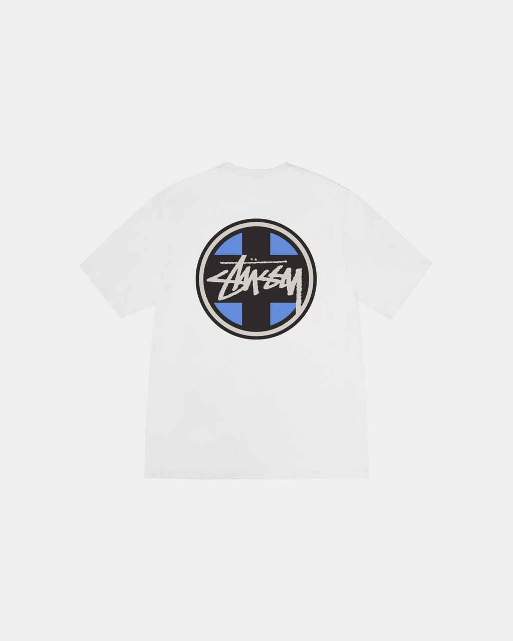 CROSS DOT PIG. DYED TEE NATURAL