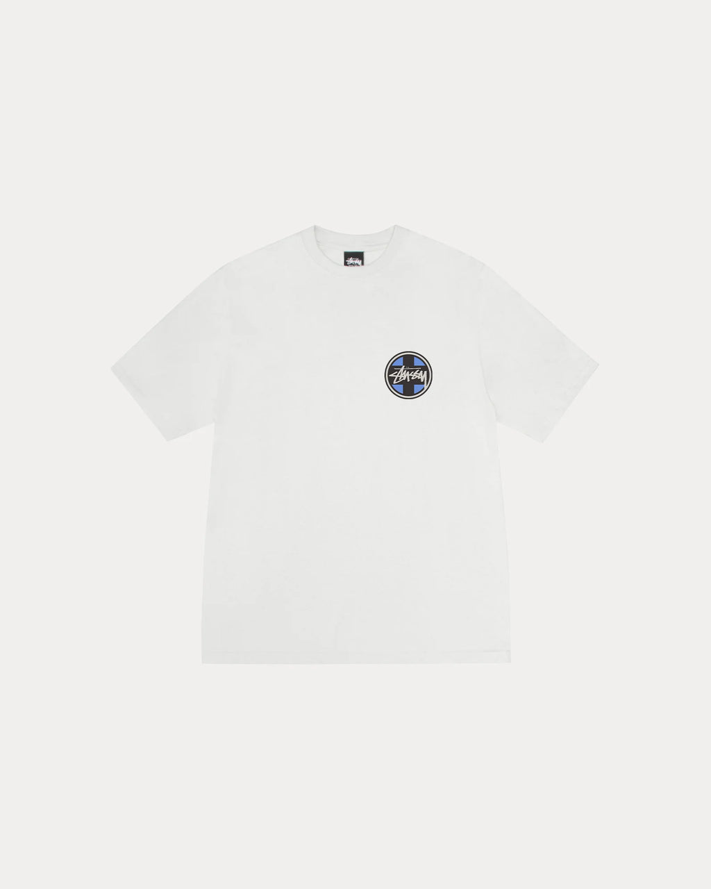 CROSS DOT PIG. DYED TEE NATURAL