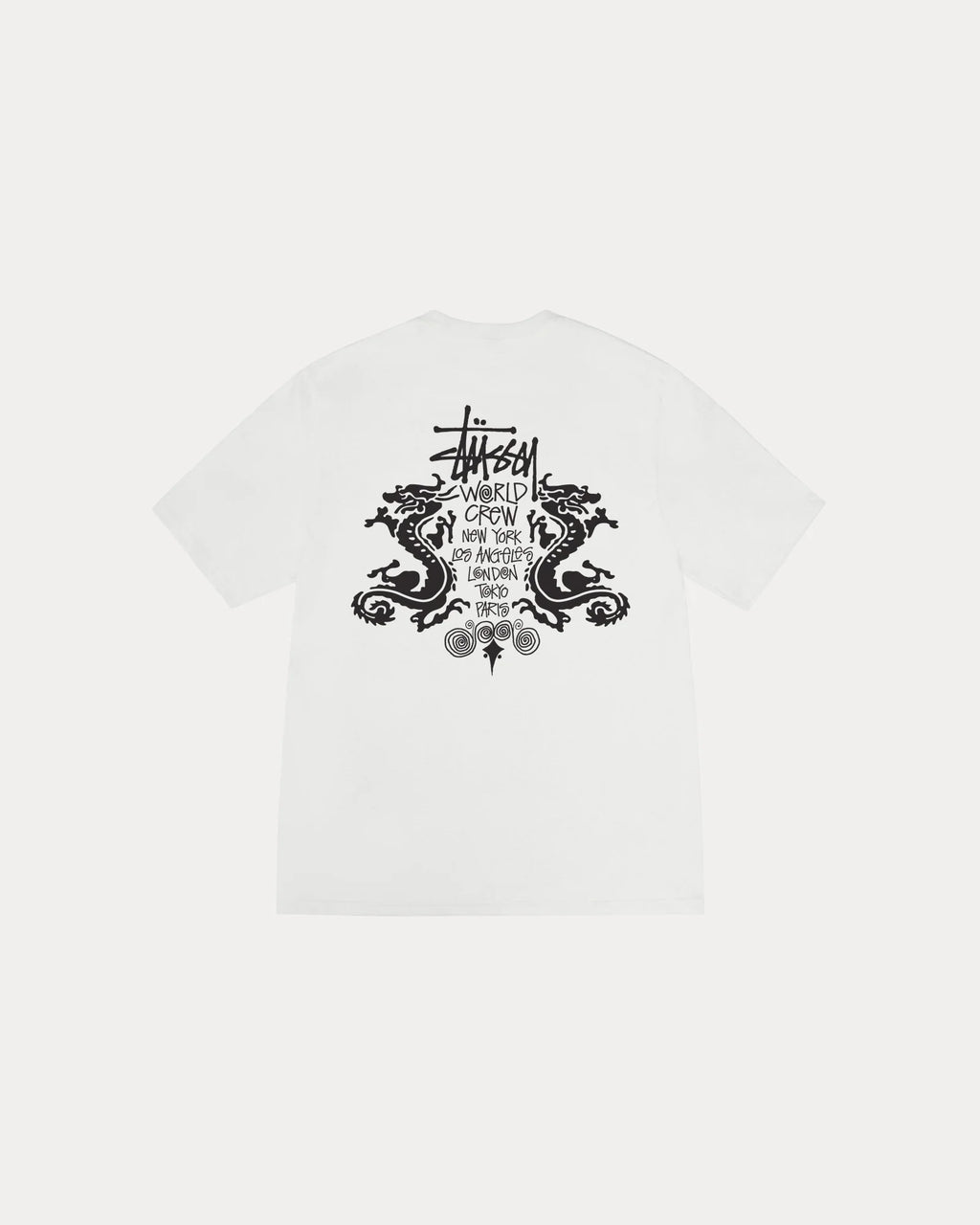 DOUBLE DRAGON PIG. DYED TEE NATURAL