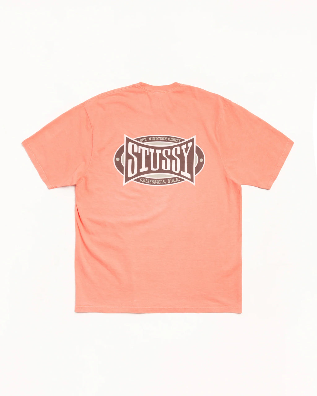 CHAMPION OVAL PIG. DYED TEE SHERBERT