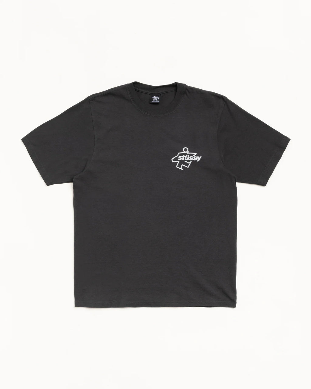 SURF SIZE PIG. DYED TEE FADED BLACK