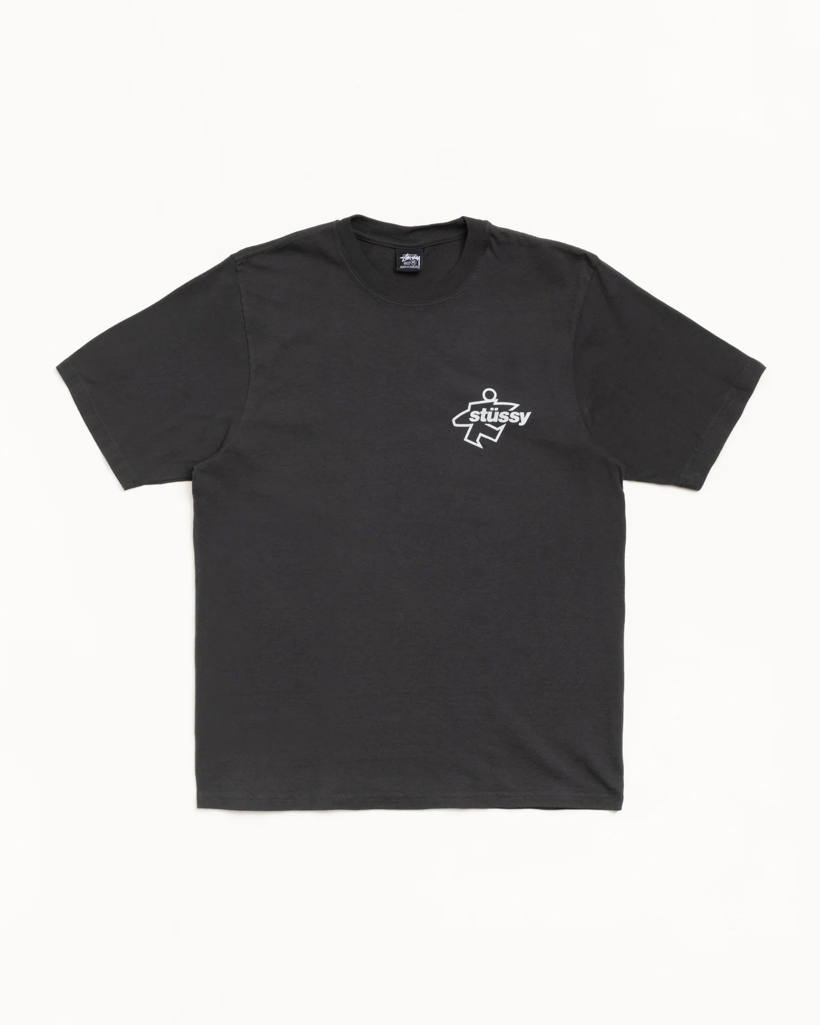 SURF SIZE PIG. DYED TEE FADED BLACK