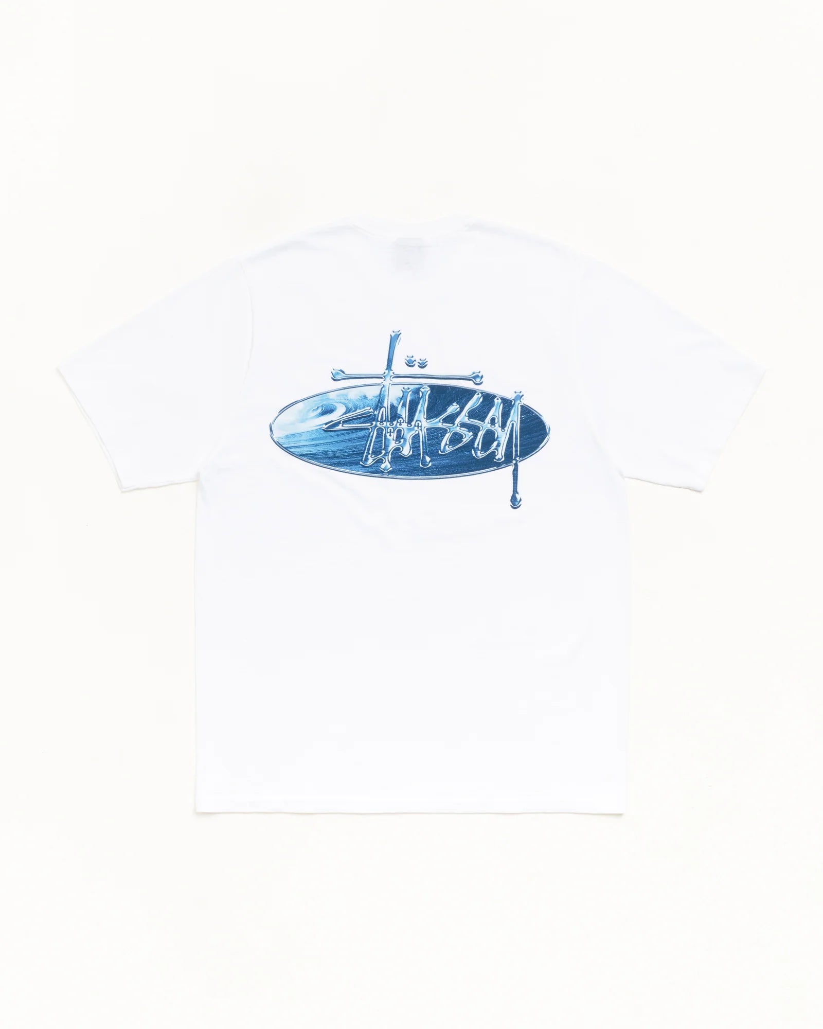WAVE OVAL TEE WHITE